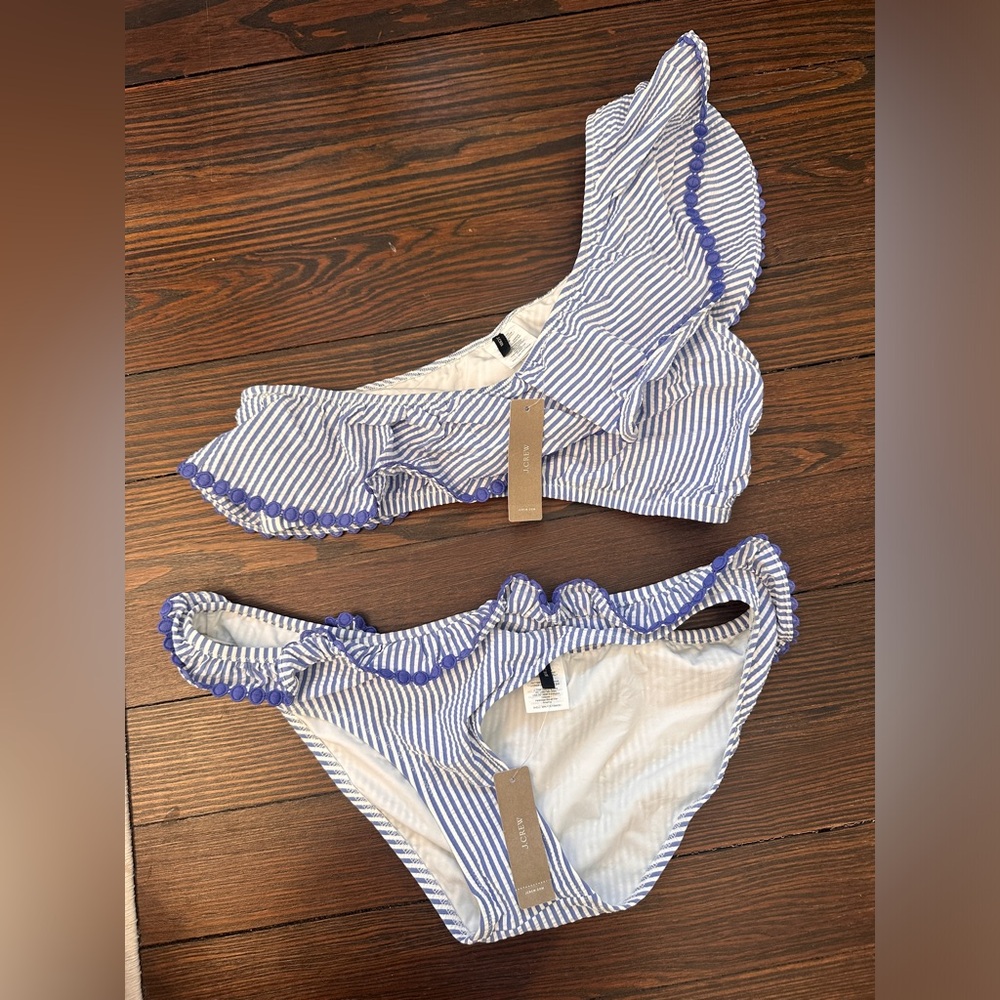 J. Crew seersucker bikini